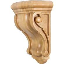 Corbel with Decorative Styling, 14"H x 8-1/8"W x 6-1/4"D