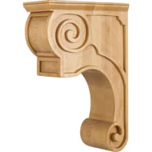 Corbel with Decorative Styling, 11-3/4"H x 3-3/8"W x 8"D