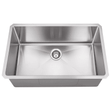 32" Undermount Single Basin Stainless Steel Kitchen Sink