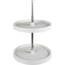 24 Inch Full Circle Lazy Susan Two Shelf Set