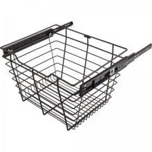 Pull-Out Closet Baskets, 18W x 14D x 7H, Chrome Wire (Clearance Item)