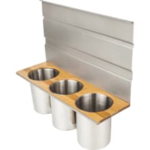 Wall Mount Hanging Utensil Holder / Canisters for Smart Rail Kitchen Storage Solution