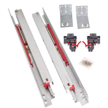 UMS - USE58 Series 16 Inch Full Extension Concealed Drawer Slide Kit with 100 Pound Weight Capacity and Soft Close - Pair