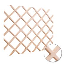 24 Inch x 30 Inch Wine Lattice Storage Rack with Beveled Joints