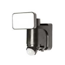 Single Light 7" Wide Integrated LED Outdoor Single Head Flood Light - Motion Sensor Activated and Solar Powered