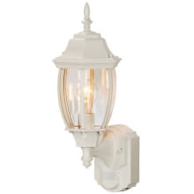 18-1/2" Tall 1 Light 180 Degree Motion Activated Outdoor Wall Sconce