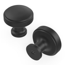 Pack of 10 - Piper 1-1/4" Round Modern Industrial Mushroom Cabinet Knobs / Drawer Knobs