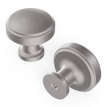 Piper 1-1/4" Wide Modern Industrial Stacked Edge Round Cabinet Knob / Drawer Knob