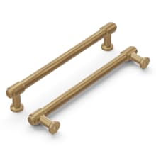 Piper 6-5/16" Center to Center Modern Industrial Pipe Cabinet Bar Handle / Drawer Bar Pull