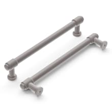 Pack of 10 - Piper 6-5/16" Center to Center Modern Industrial Pipe Style Cabinet Handles / Drawer Pulls