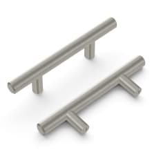 Pack of 10 - Bar Pulls 2-1/2" Center to Center Round Bar Cabinet Handles / Drawer Bar Pulls