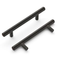 Bar Pulls 3-3/4" Center to Center Smooth Round Bar Cabinet Handle / Drawer Bar Pull
