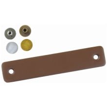 Bradford 3-3/4 Inch Center to Center Rustic Leather Cabinet Handle / Drawer Pull with Grommets