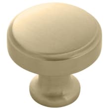 Pack of 10 - Piper 1-1/4" Round Modern Industrial Mushroom Cabinet Knobs / Drawer Knobs