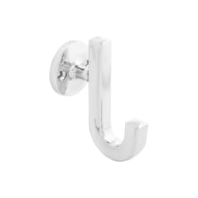 Woodward 1-3/4" Wide Classic Modern Single Wall Mount Bath Robe Towel Utility Hook