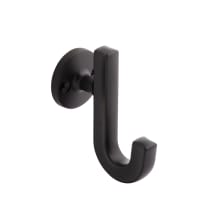 Woodward 1-3/4" Wide Classic Modern Single Wall Mount Bath Robe Towel Utility Hook