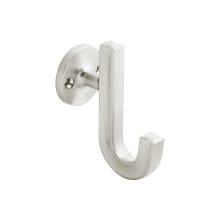 Woodward 1-3/4" Wide Classic Modern Single Wall Mount Bath Robe Towel Utility Hook