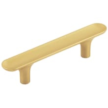 Maven Pack of (10) 3" Center to Center Oval Flat Concave Modern Bar Cabinet Handle / Drawer Pull