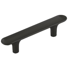 Maven 3" (76mm) Center to Center Oval Flat Concave Modern Bar Cabinet Handle / Drawer Pull