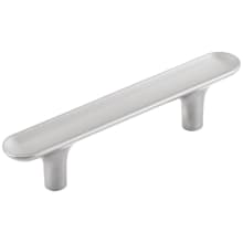 Maven Pack of (10) 3" Center to Center Oval Flat Concave Modern Bar Cabinet Handle / Drawer Pull