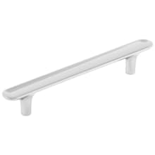 Maven Pack of (5) 5-1/16" Center to Center Oval Flat Concave Modern Bar Cabinet Handle / Drawer Pull