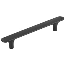 Maven 5-1/16 Inch (128mm) Center to Center Oval Flat Concave Modern Bar Cabinet Handle / Drawer Pull