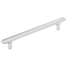Maven Pack of (5) 6-5/16" Center to Center Oval Flat Concave Modern Bar Cabinet Handles / Drawer Pulls