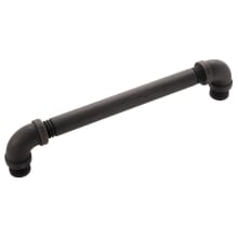 Pack of 10 - Pipeline 6-5/16" Center to Center Pipe Style Rustic Industrial Cabinet Handles / Drawer Pulls