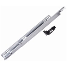 18 Inch Full Extension Undermount Ball Bearing Drawer Slides with 75 Pound Weight Capacity and Soft Close - Pair