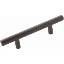 Contemporary 2-1/2" (64mm) Center to Center Round Bar Cabinet Handle / Drawer Bar Pull