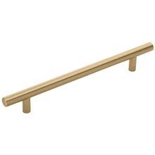 Pack of 10 - Bar Pulls 6-5/16" Center to Center Smooth Round Bar Cabinet Handles / Drawer Bar Pulls