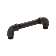 Pipeline 3-3/4 Inch (96mm) Center to Center Industrial Pipe Style Cabinet Handle / Drawer Pull