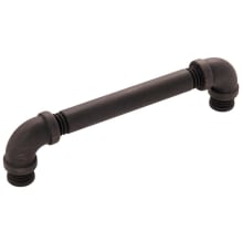 Pack of 10 - Pipeline 5-1/16" Center to Center Rustic Industrial Pipe Style Cabinet Handles / Drawer Pulls