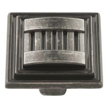 Sydney 1-5/16" Square Bold Masculine Designer Cabinet / Drawer Knob