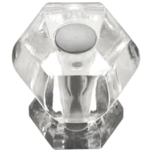 Crystal Palace Pack of (10) 1-3/16 Inch Geometric Cabinet Knob