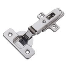 Full Overlay Screw-On Concealed European Cabinet Door Hinge with 105 Degree Opening Angle and Soft Close Function (Package of 2)