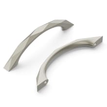 Karat 3-3/4" Center to Center Modern Faceted Arch Bow Cabinet Handle / Drawer Pull