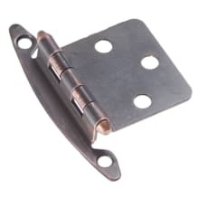 Partial Overlay Traditional Cabinet Door Hinge (Package of 2)