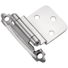 (25) Pairs - 3/8 Inch Inset Surface Face Frame Self Close Cabinet Hinges with 94 Degree Opening Angle - Total of 50