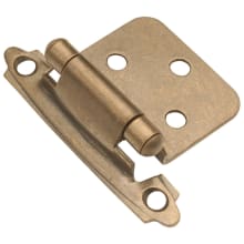 Pack of 25 Pairs - Variable Overlay Traditional Cabinet Door Hinge with 170 Degree Opening Angle and Self Close Function