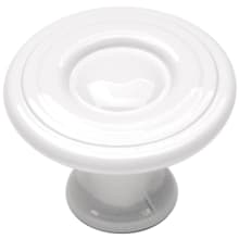 Pack of 25 - Conquest 1-3/16" Ringed Traditional Mushroom Cabinet Knobs / Drawer Knobs