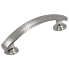 American Diner Pack of (10) - 3" (76mm) Center to Center Arched Bar Vintage Classic Cabinet Handle / Drawer Pull