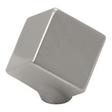 Euro Contemporary 1-1/2" Cube Square Button Cabinet Knob / Drawer Knob
