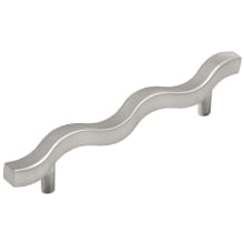 Pack of 10 - Metropolis 5-1/16" Center to Center Designer Wave Curved Cabinet Handles / Drawer Pulls