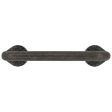 Craftsman Pack of (10) 3" Center to Center Artisan Rustic Cabinet Handles / Drawer Pulls with Hammered Accent