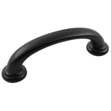 Zephyr Pack of (10) 3" Center to Center Vintage Industrial Curved Cabinet Handle / Drawer Pull