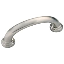 Zephyr Pack of (10) 3" Center to Center Vintage Industrial Curved Cabinet Handle / Drawer Pull