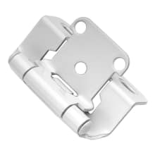 1/2 Inch Overlay Wrap Cabinet Door Hinge with Self Close Function (Package of 2)