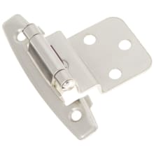 3/8 Inch Inset Traditional Cabinet Door Hinge with 106 Degree Opening Angle - Pack of 20