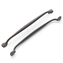 Refined Rustic Pack of (5) 12" Center to Center Hammered Raw Arch Large Cabinet Handle / Drawer Pull